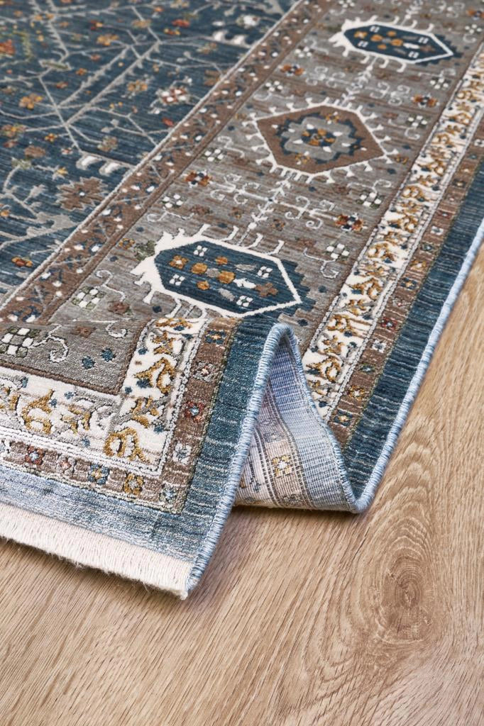Apex Heriz 8216 Mavi Bambu Özel Tezgah Halısı