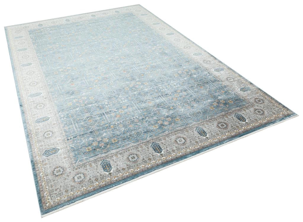 Apex Heriz 8216 Mavi Bambu Özel Tezgah Halısı