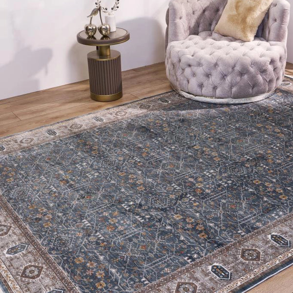 Apex Heriz 8216 Mavi Bambu Özel Tezgah Halısı