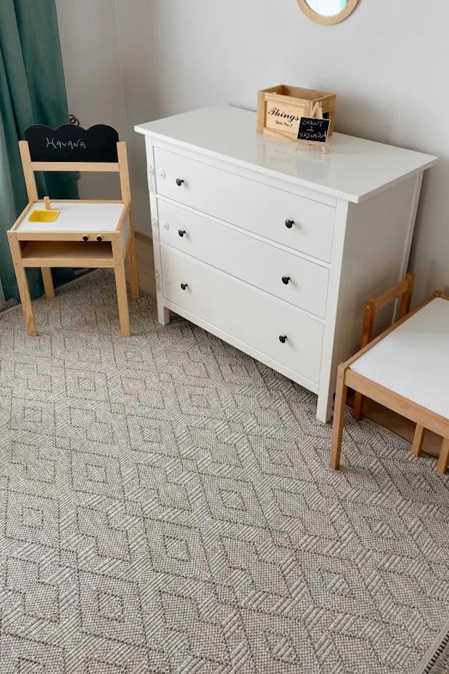 Apex Havana 8571 Gri İskandinav Desen Makine Halısı