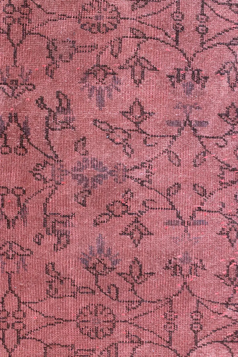 El Dokuma Pembe Vintage Halı
