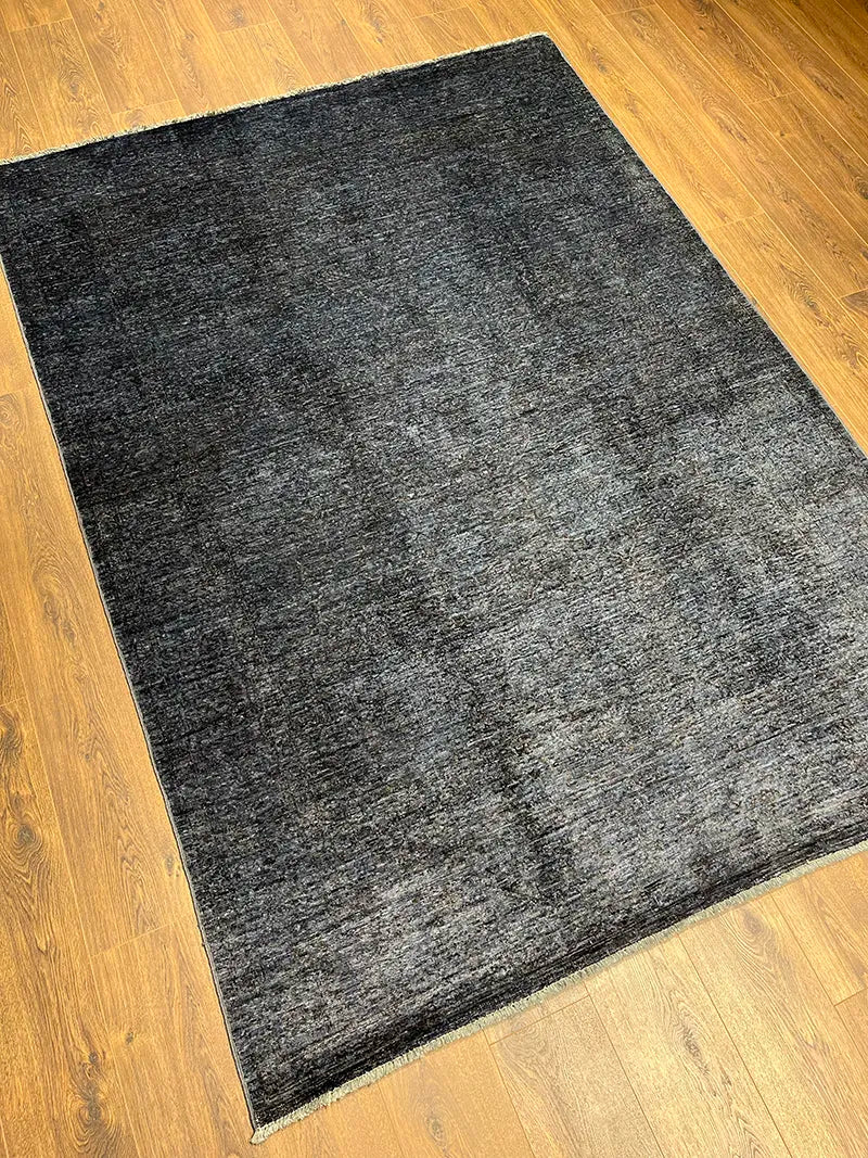 Overdye Serisi Eskitme El Dokuma Lacivert Halı