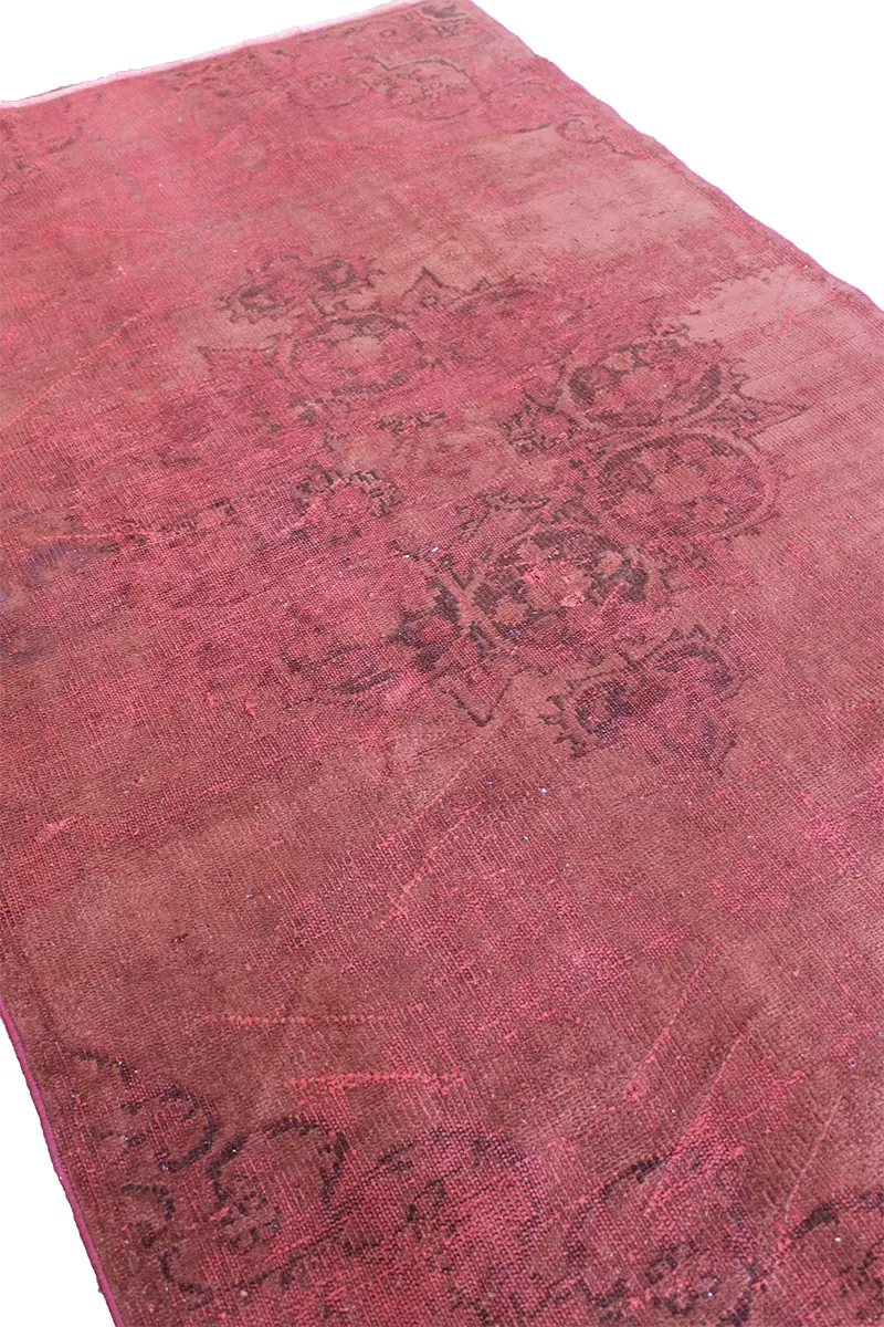 El Dokuma Kırmızı Vintage Halı