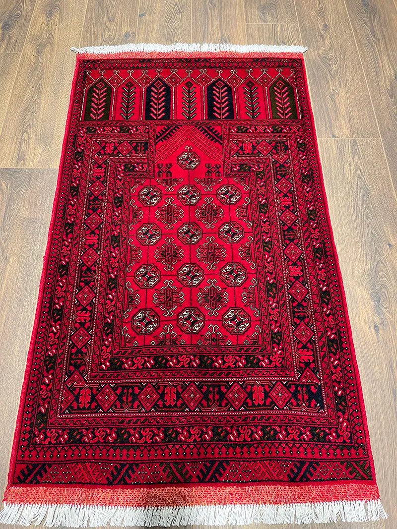 El Dokuma Afgan Bilicik Halısı Seccade