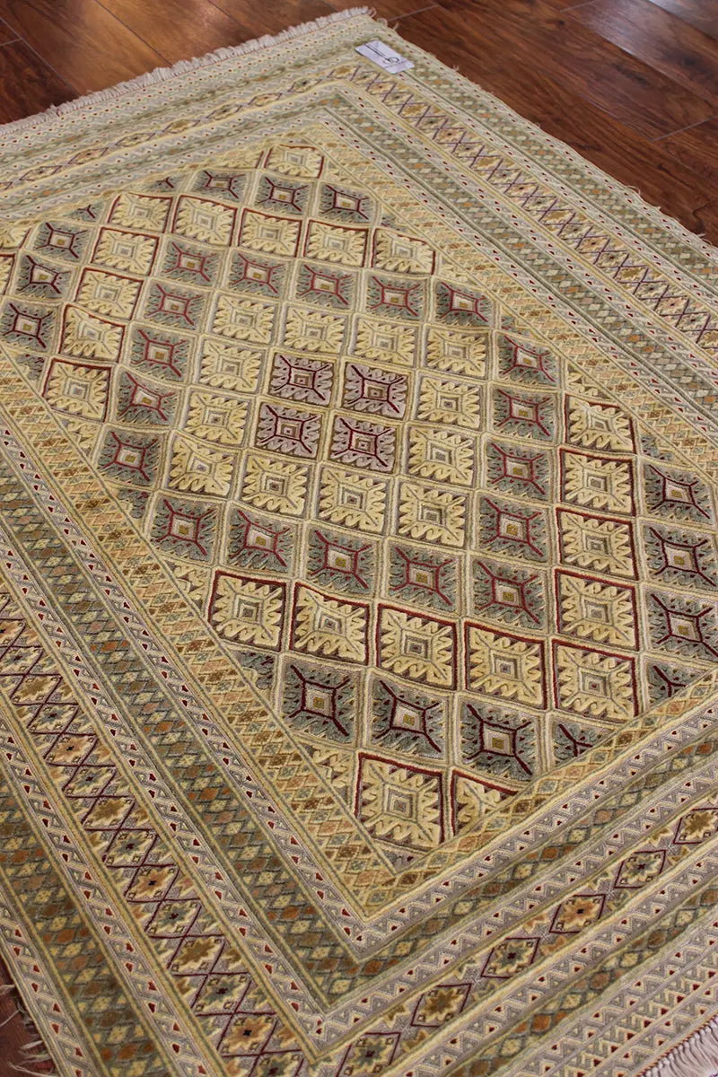 El Dokuma Afgan Berceste Bej Yün Kilim