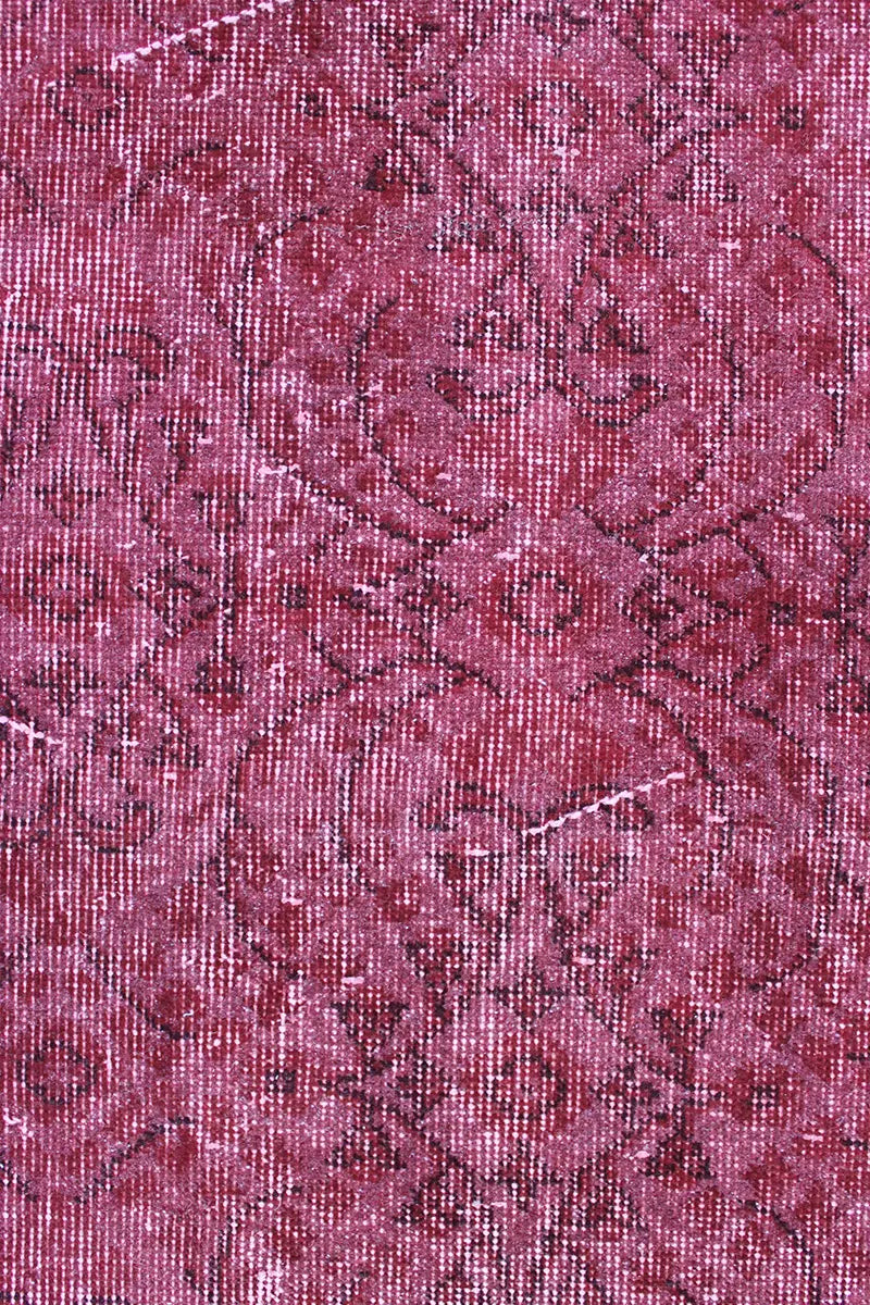 El Dokuma Pembe Vintage Halı