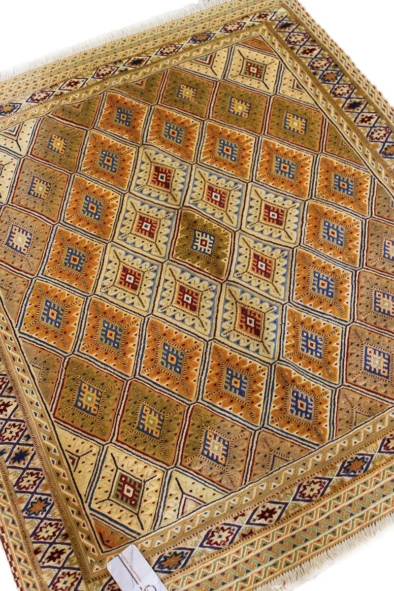 El Dokuma Afgan Berceste Kahve Yün Kilim