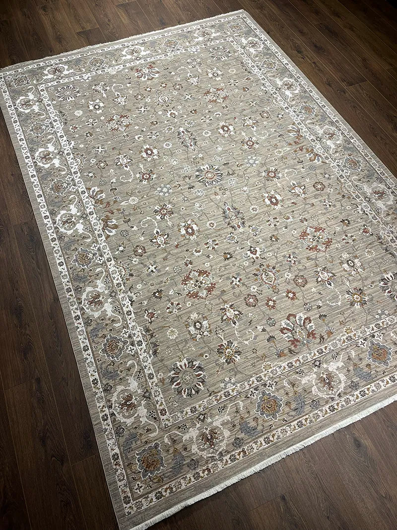 Hera Serisi Bej Bambu Özel Tezgah Halısı