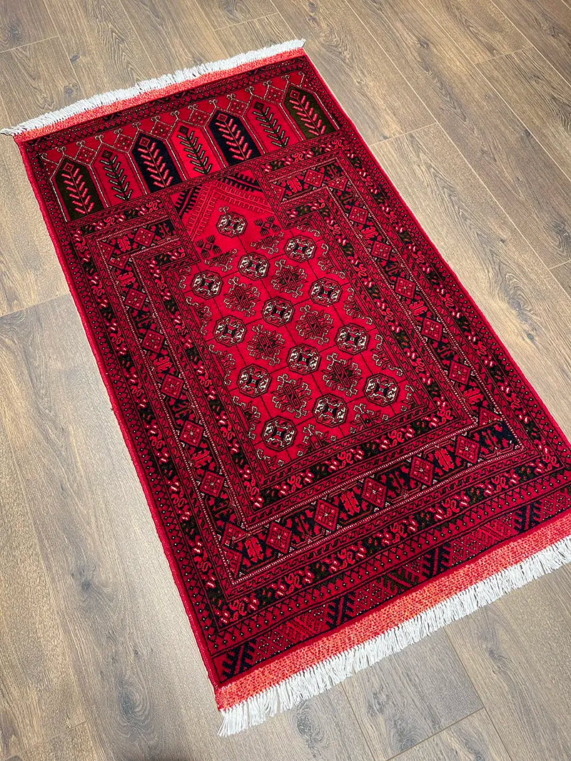 El Dokuma Afgan Bilicik Halısı Seccade