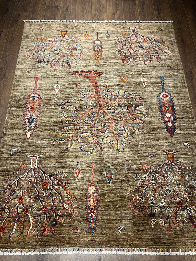 Anadolu Şal Desen Yün El Dokuma Halı