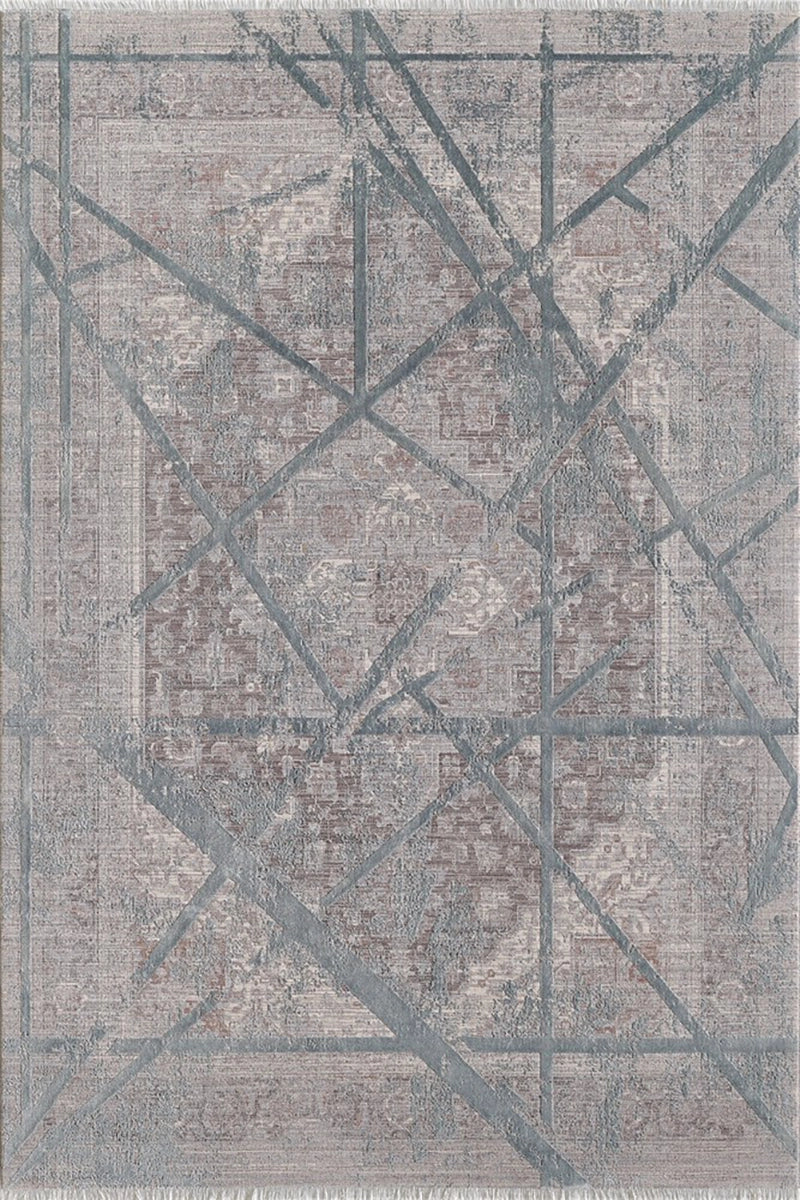 Woolknot Heradye HRD006 Gri Bambu Özel Tezgah Halı