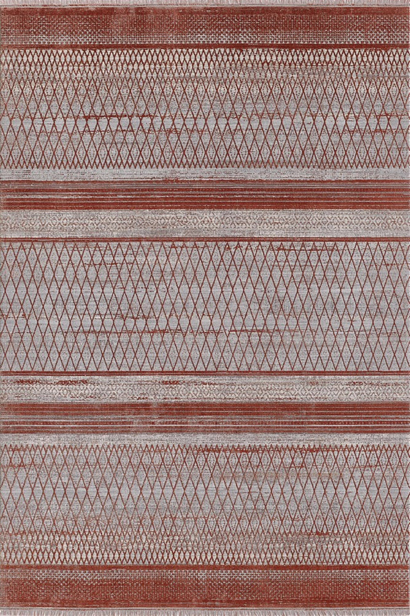 Woolknot Heradye HRD009 Kırmızı Bambu Özel Tezgah Halı