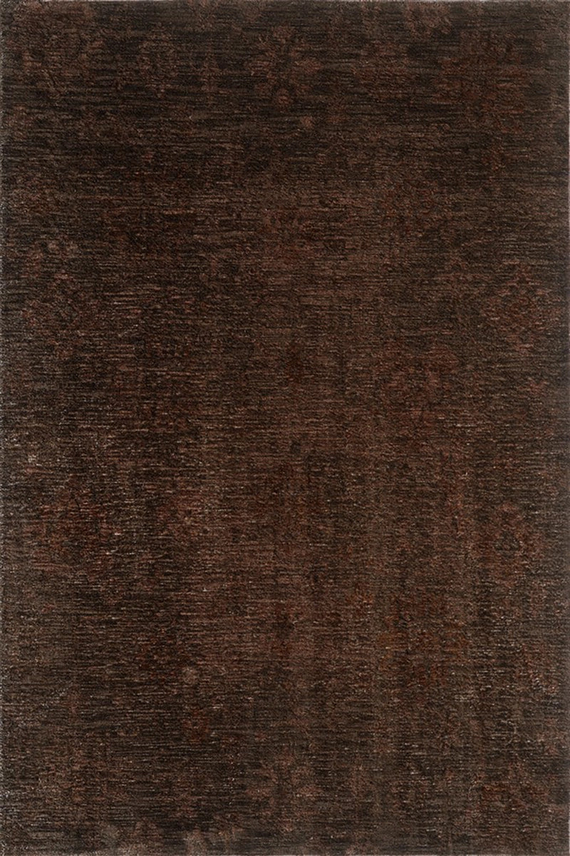 Woolknot Ametist Vintage Desenli Kahve Makine Halısı