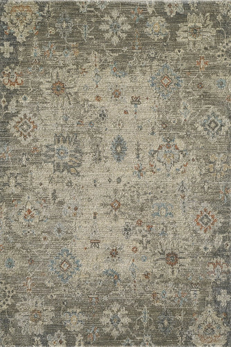 Woolknot Ametist Vintage Desenli Bej Makine Halısı