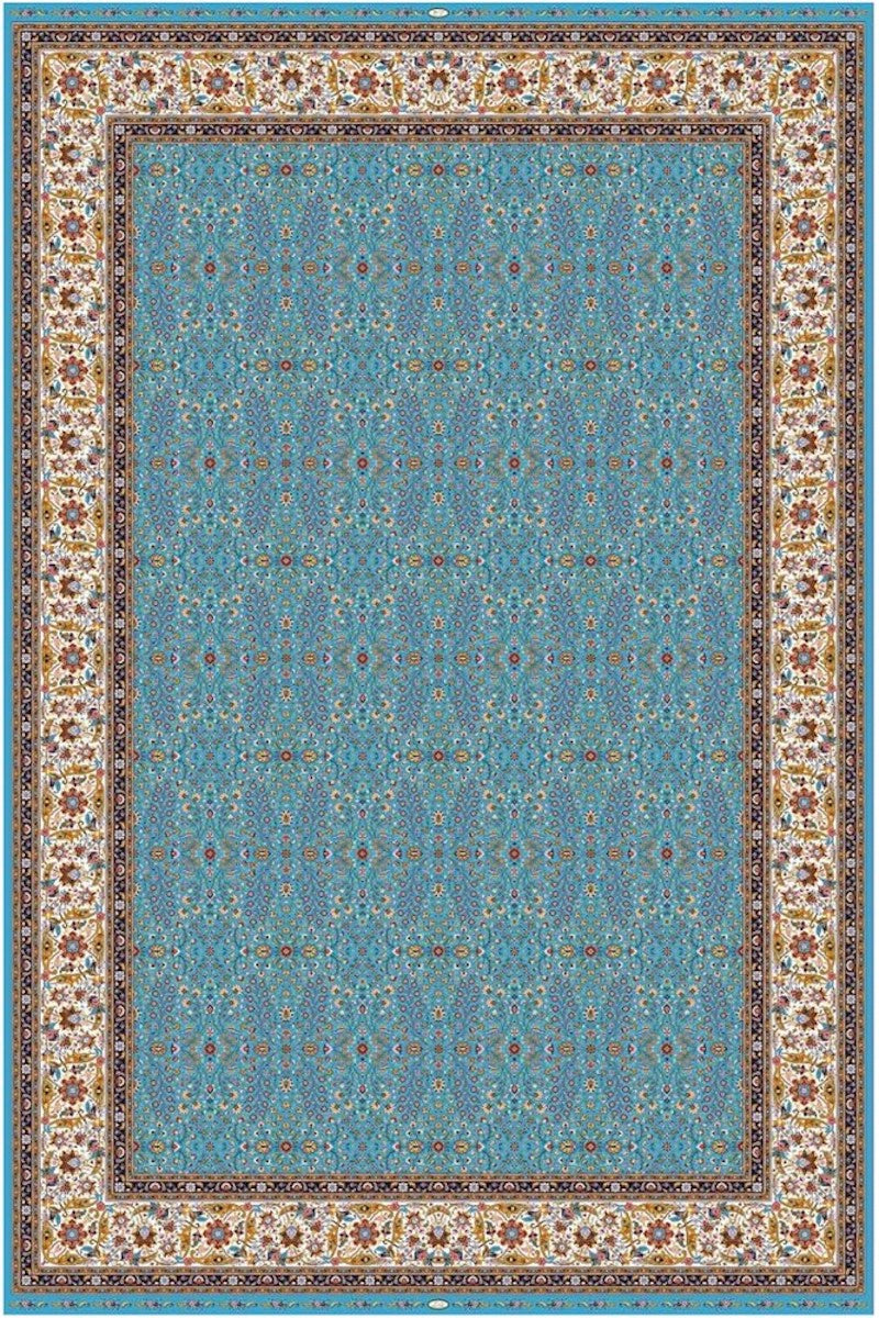 Woolknot Kaftan KS8008 Mavi Özel Tezgah Halısı