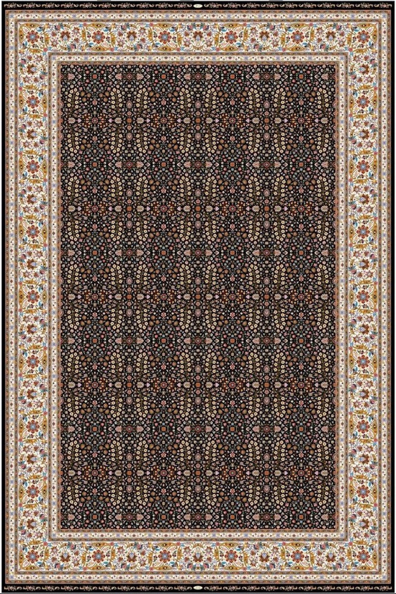 Woolknot Kaftan KS8014 Siyah Özel Tezgah Halısı