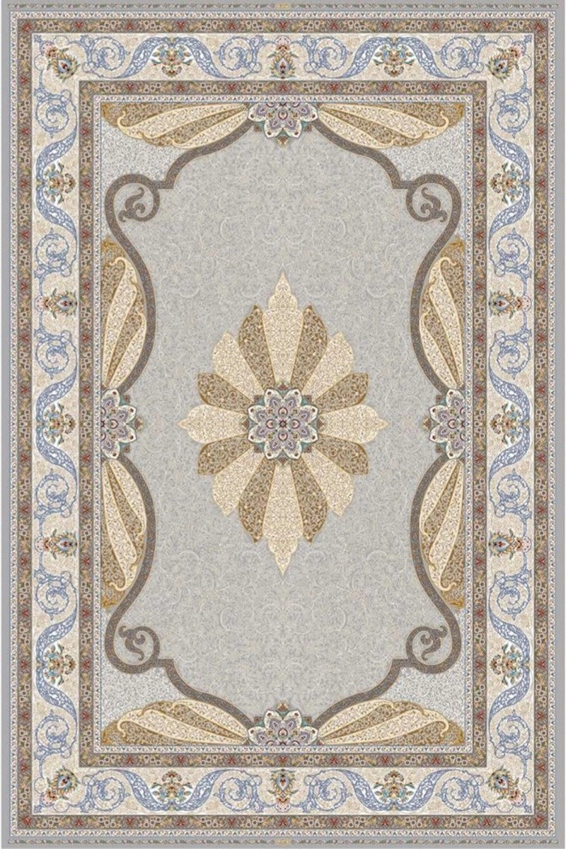 Woolknot Kaftan KS8015 Gri Özel Tezgah Halısı