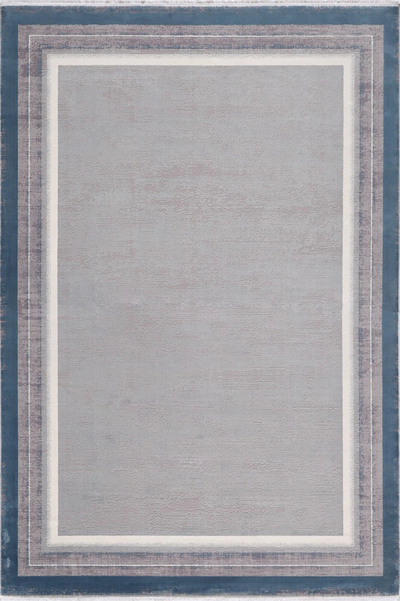 Woolknot Flat M542L Mavi Bambu Özel Tezgah Halısı