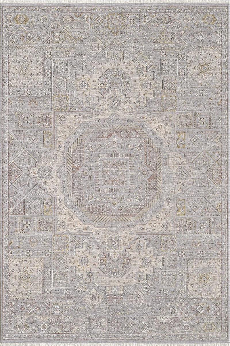 Woolknot Hera M616M Gri Bambu Özel Tezgah Halısı