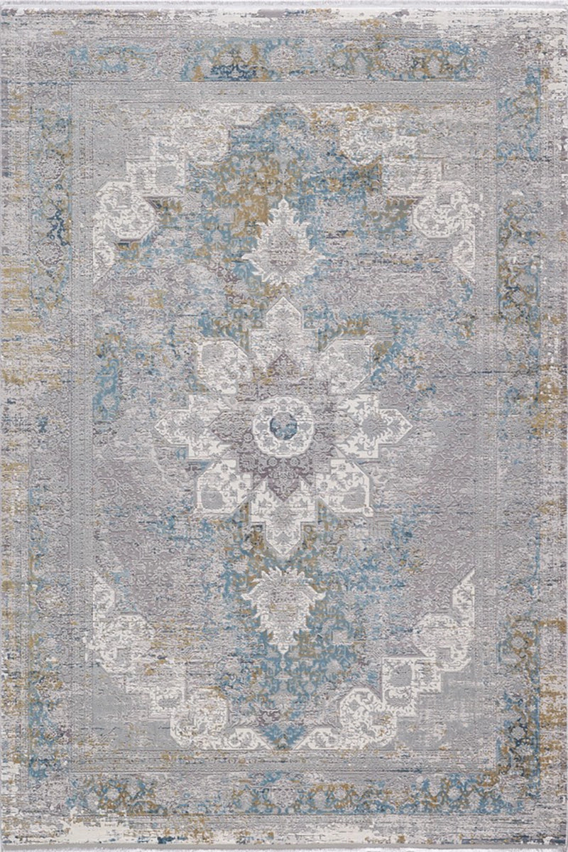 Woolknot Craft MT002 Mavi Bambu Özel Tezgah Halısı