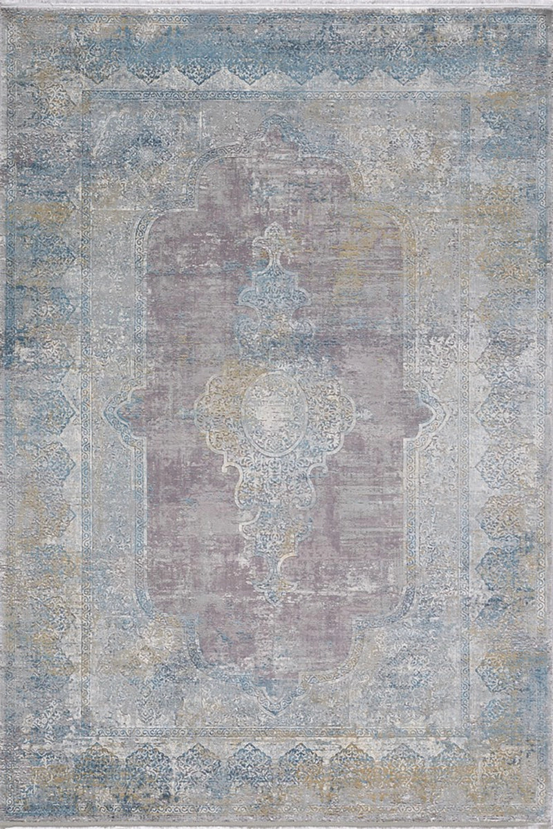 Woolknot Craft MT100 Mavi Bambu Özel Tezgah Halısı